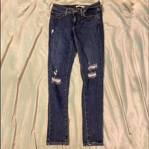 Levi Ripped Skinny Jeans